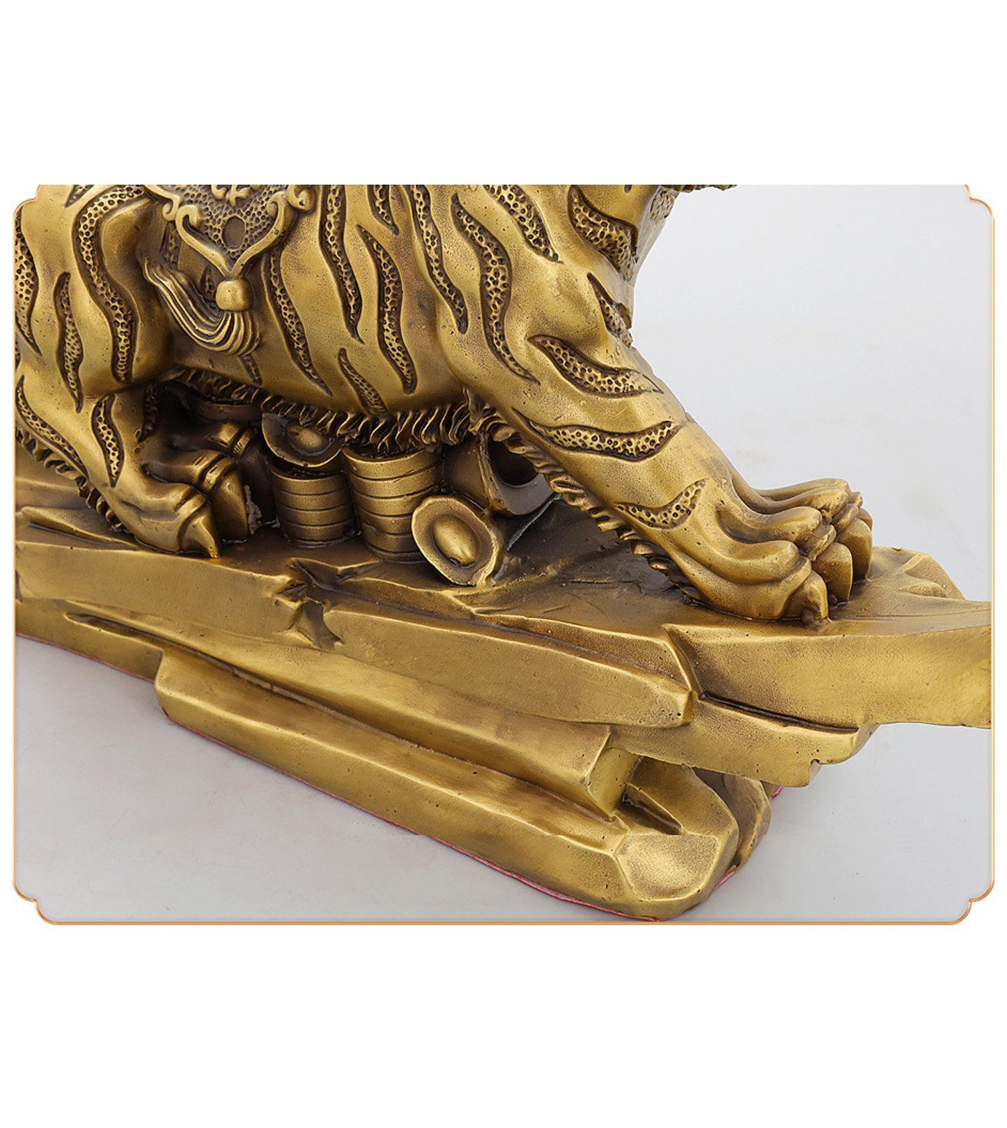 Wealth-Gathering Tiger – Copper Chinese Zodiac Tiger Ornament - Image 5
