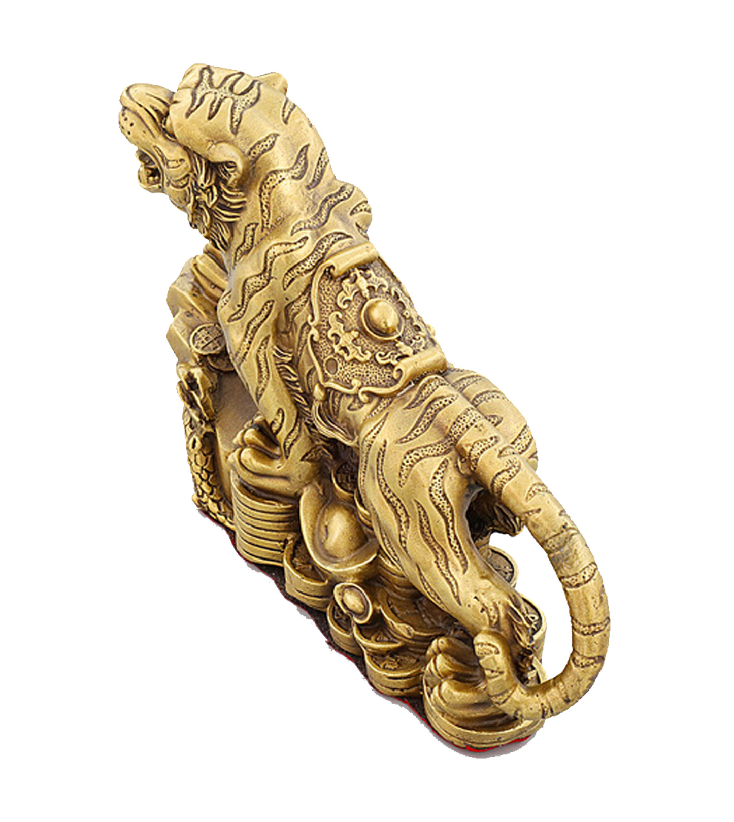 Wealth-Gathering Tiger – Copper Chinese Zodiac Tiger Ornament - Image 4